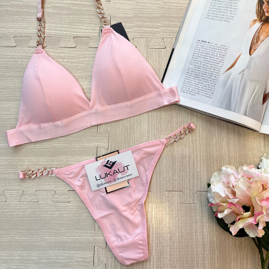 Coordinado Bralette y Tanga Cadenita