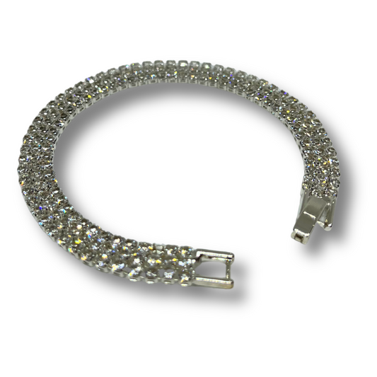 Pulsera Tipo Cristal 3 Hilos