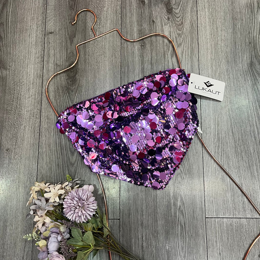 Top Strapless Lentejuelas