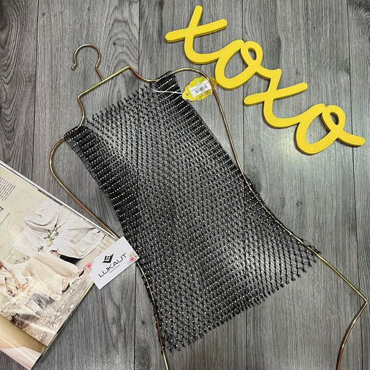 Top Malla Detalles Brillos