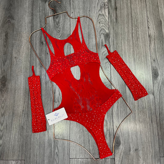 Body Red Rojo Guantes