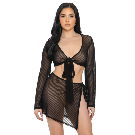 Set Falda y Top Mesh