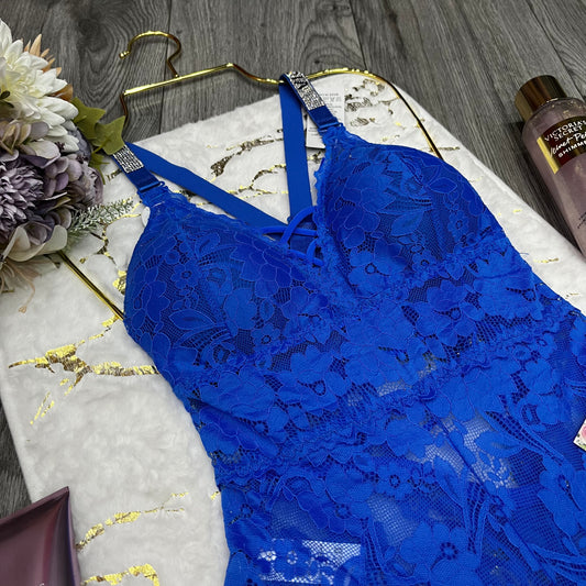 Body Encaje Con Brillos