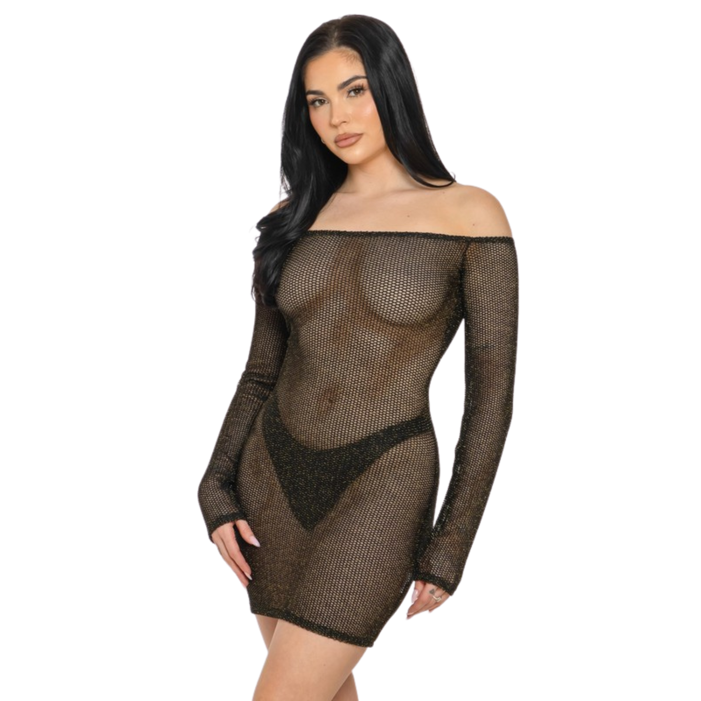 Mini Vestido Off Shoulder