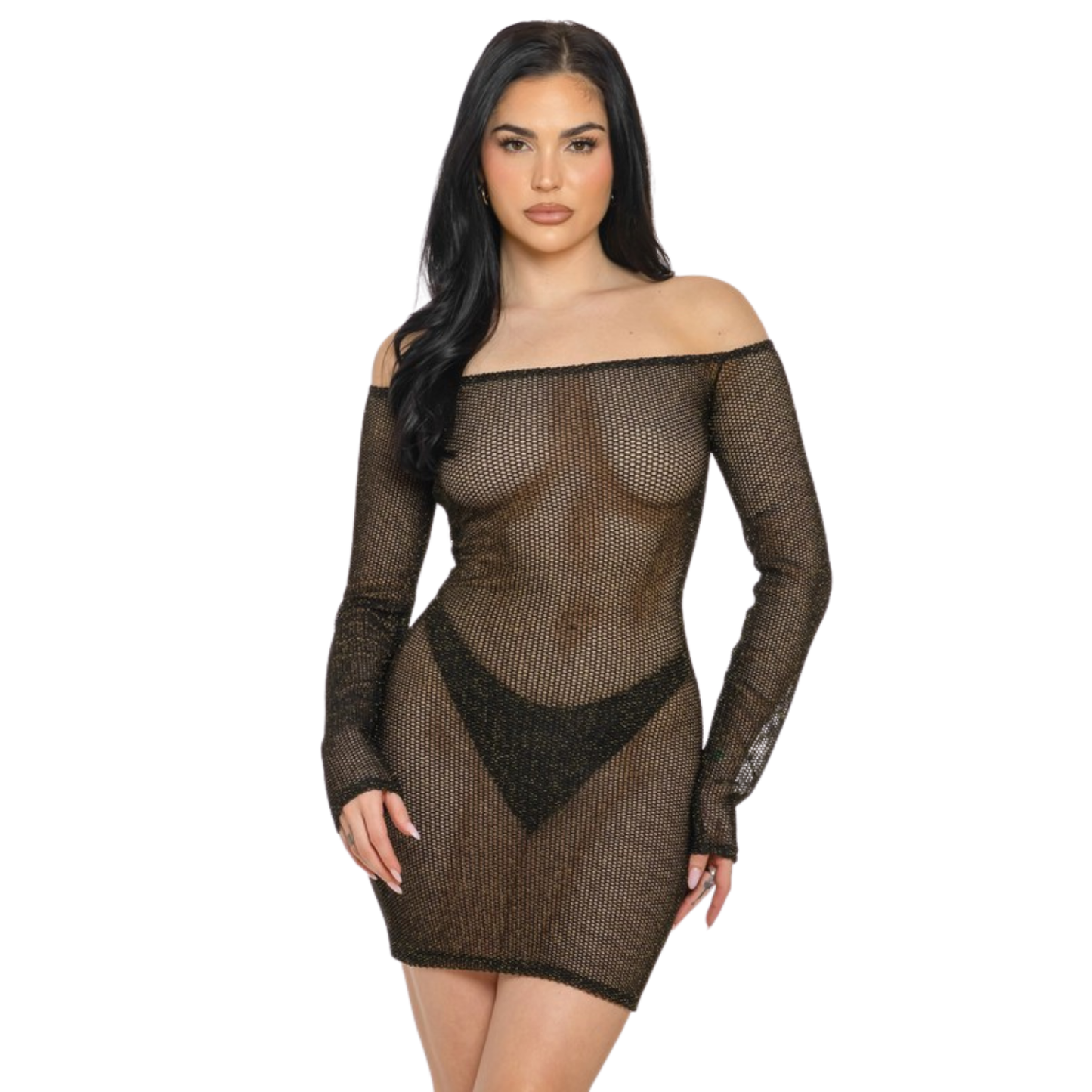 Mini Vestido Off Shoulder