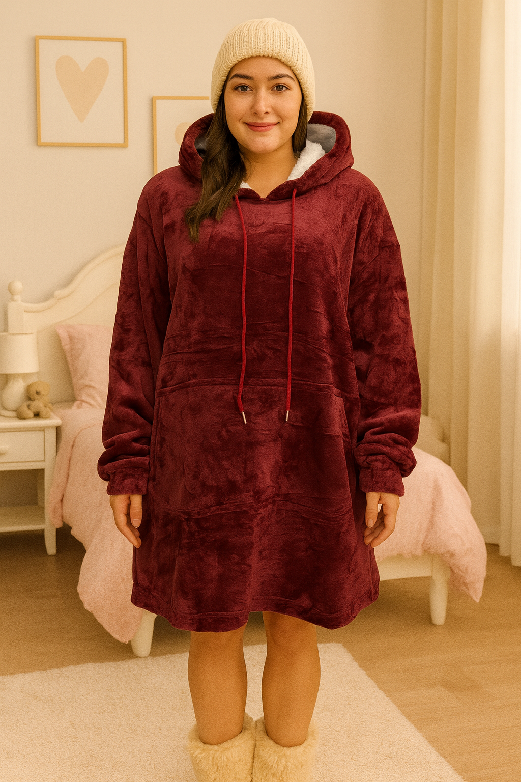 Maxi Sudadera Borrega Por Dentro