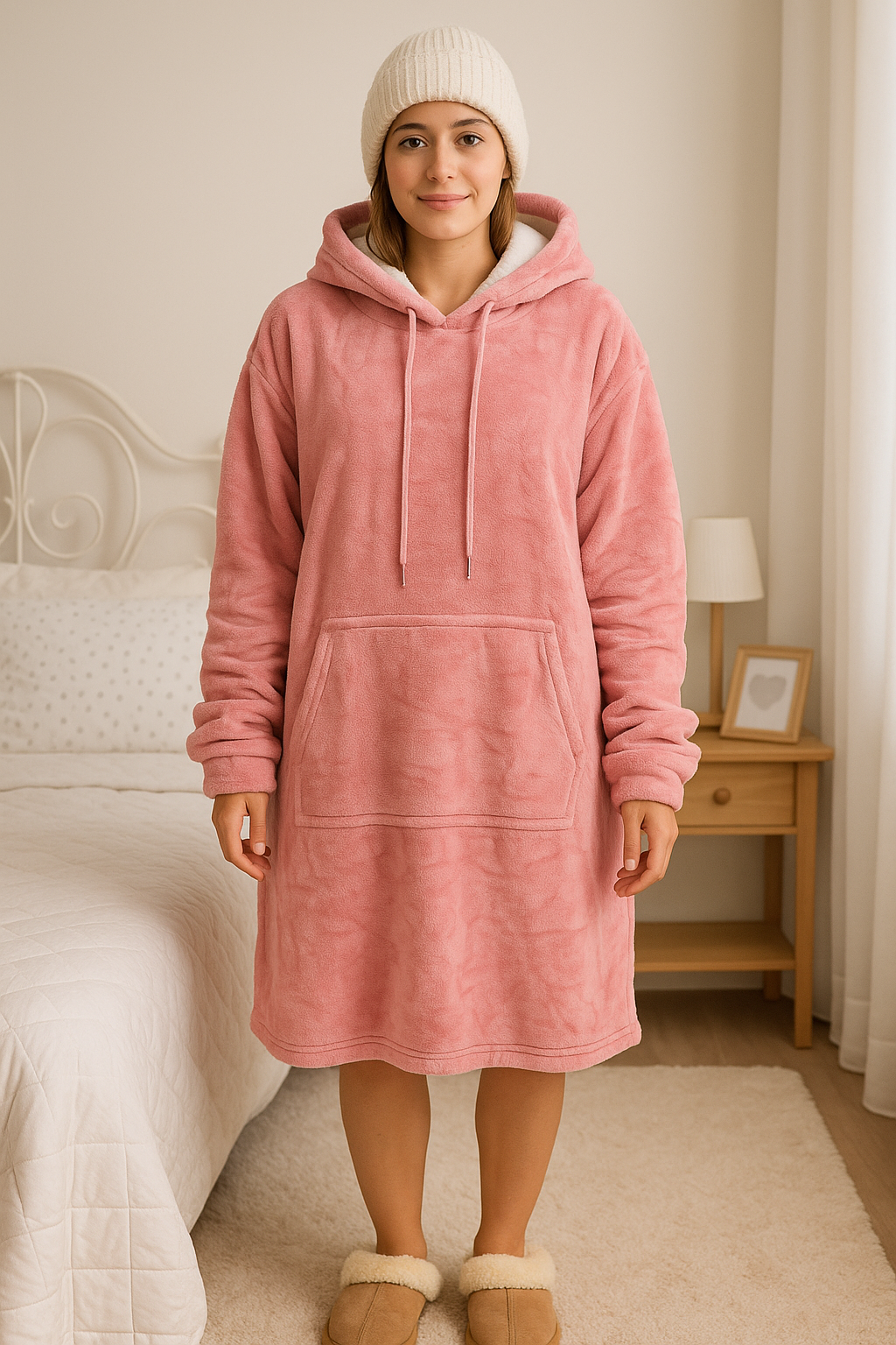 Maxi Sudadera Borrega Por Dentro