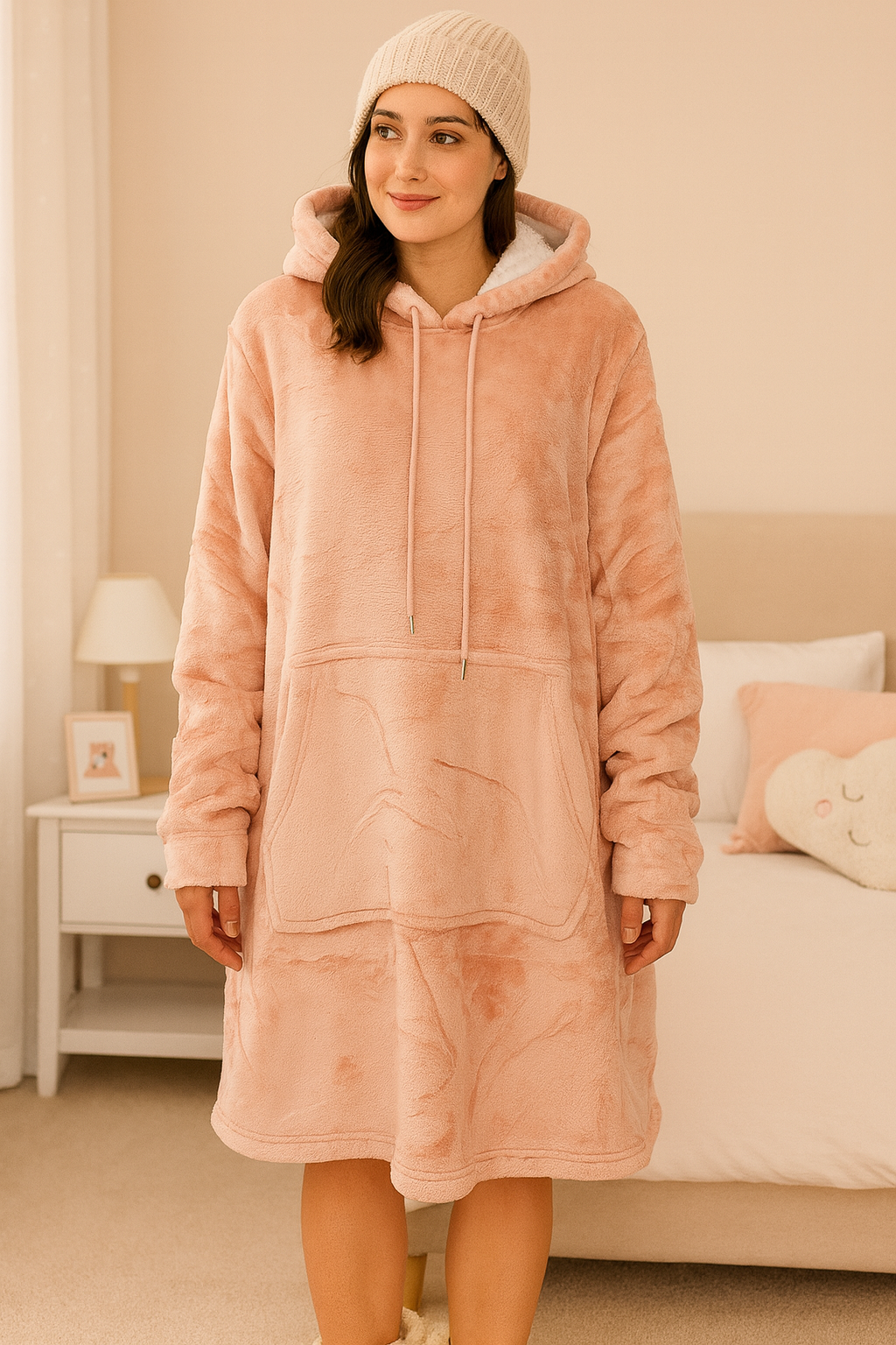 Maxi Sudadera Borrega Por Dentro