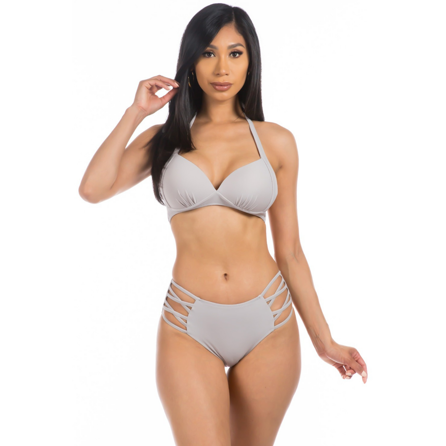 Traje de Baño Dos Piezas Bikini Tiro Alto