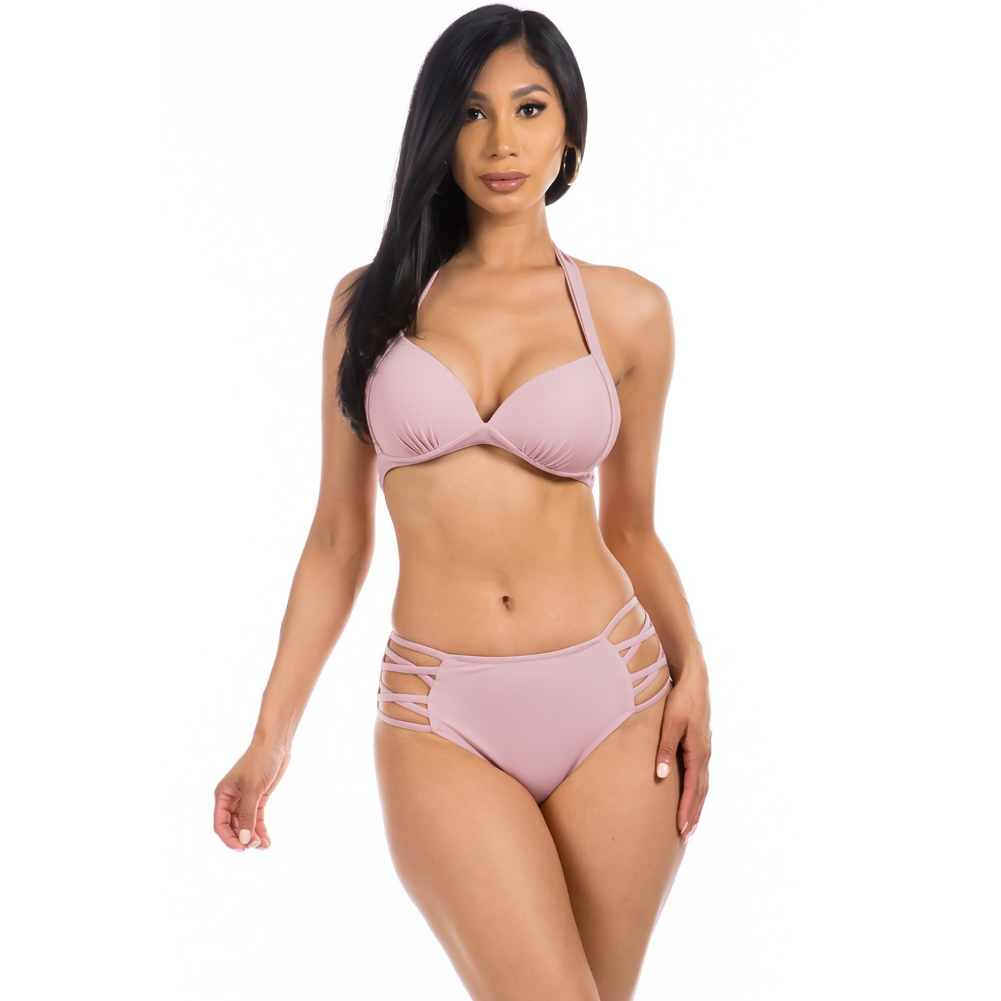 Traje de Baño Dos Piezas Bikini Tiro Alto