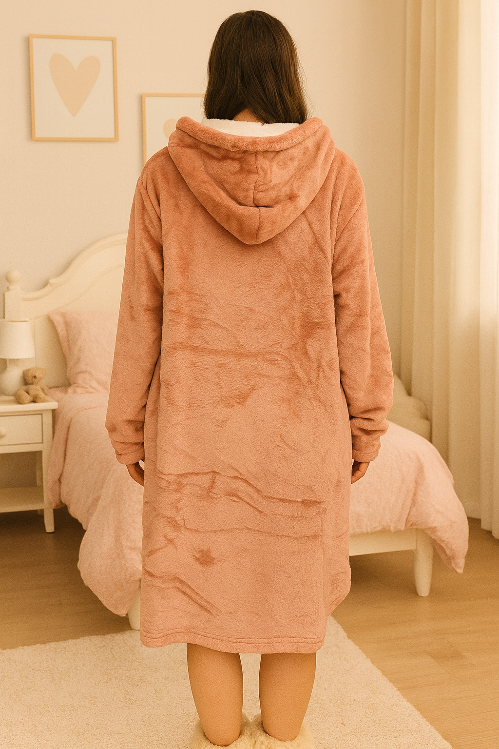 Maxi Sudadera Borrega Por Dentro