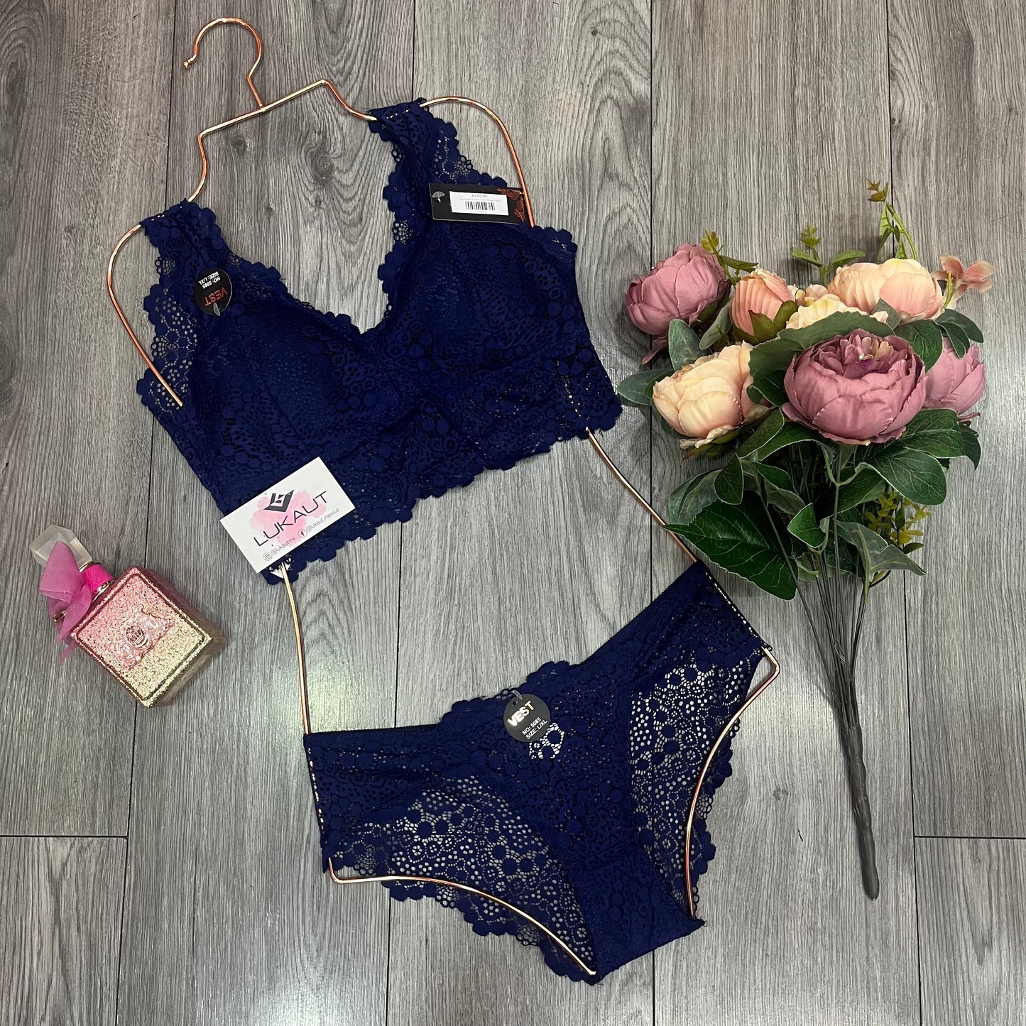 Coordinado Bralette y Panti Encaje