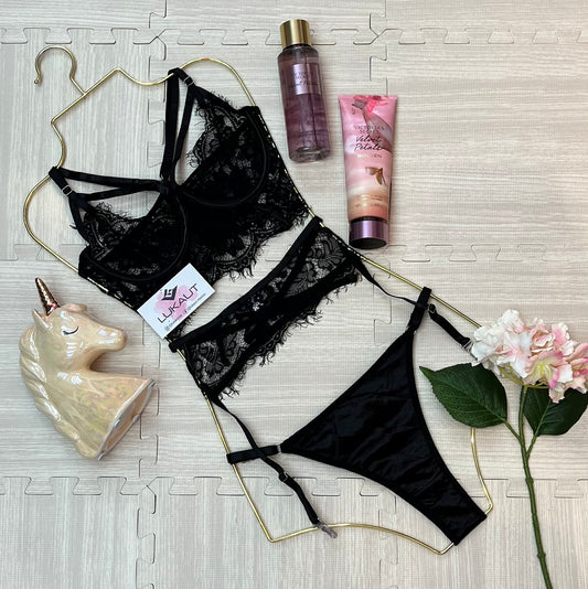 Medias Liguero Conjunto De Encaje Petit Bazar Cuernavaca