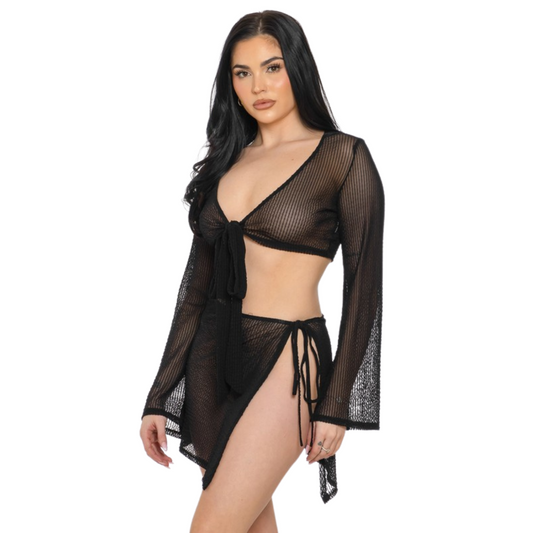 Set Falda y Top Mesh