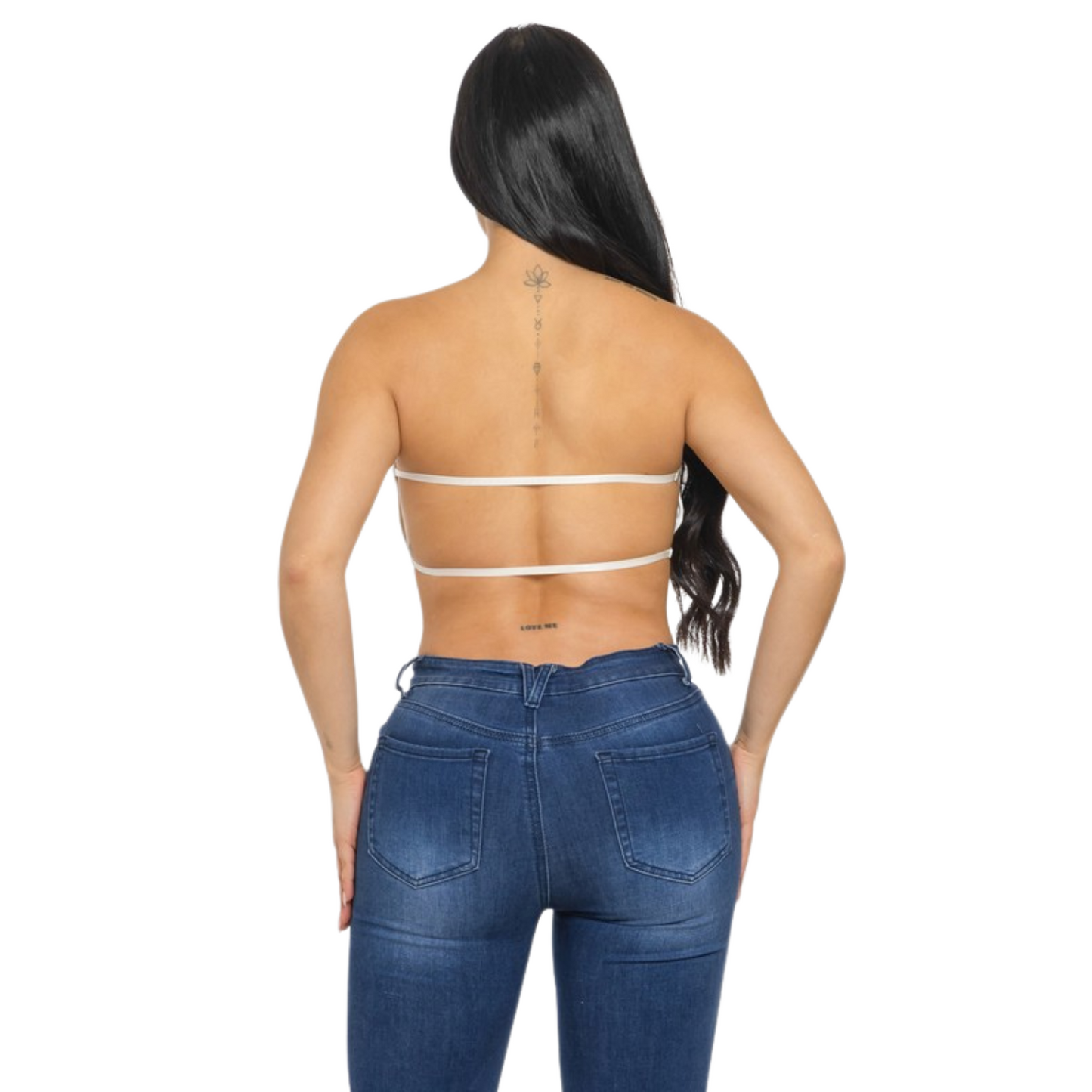 Top Strapless Lentejuelas