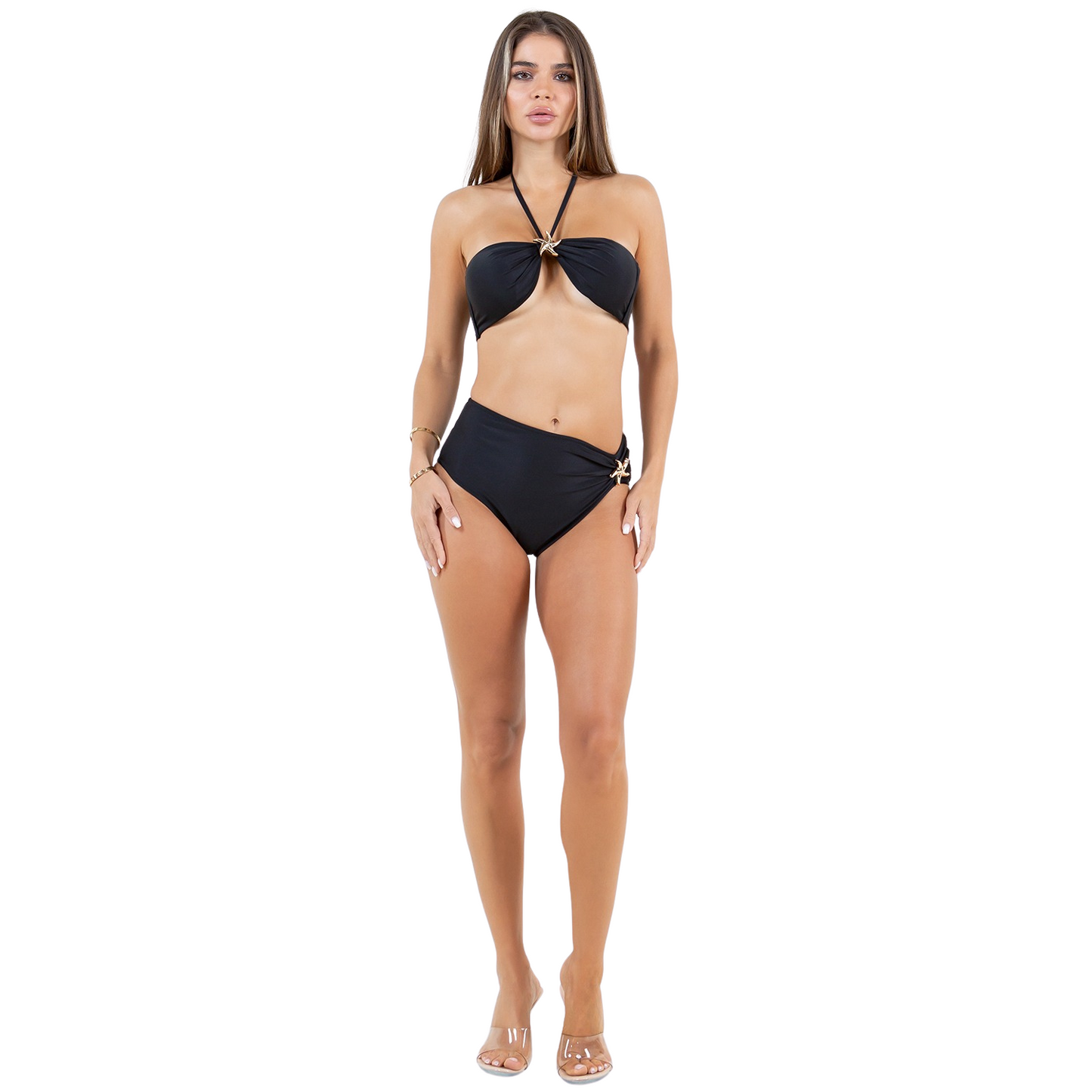 Traje de Baño 3 Piezas, Bikini, Top y Falda