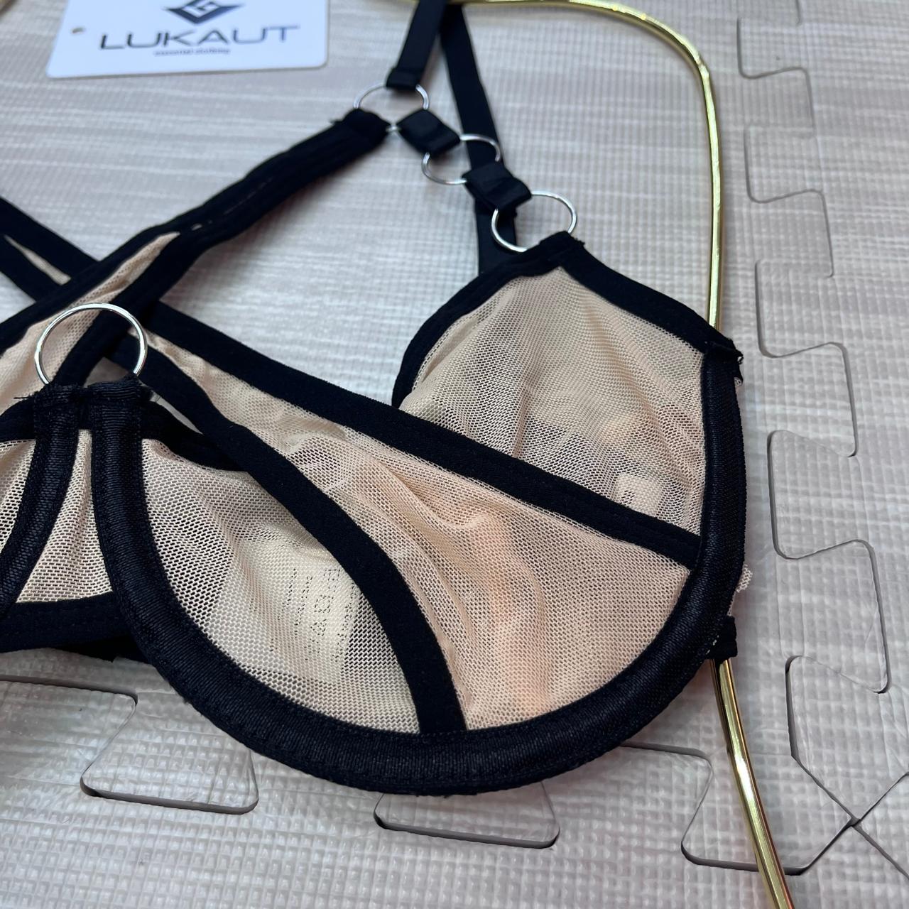 Coordinado Lencero Mesh Con Liguero