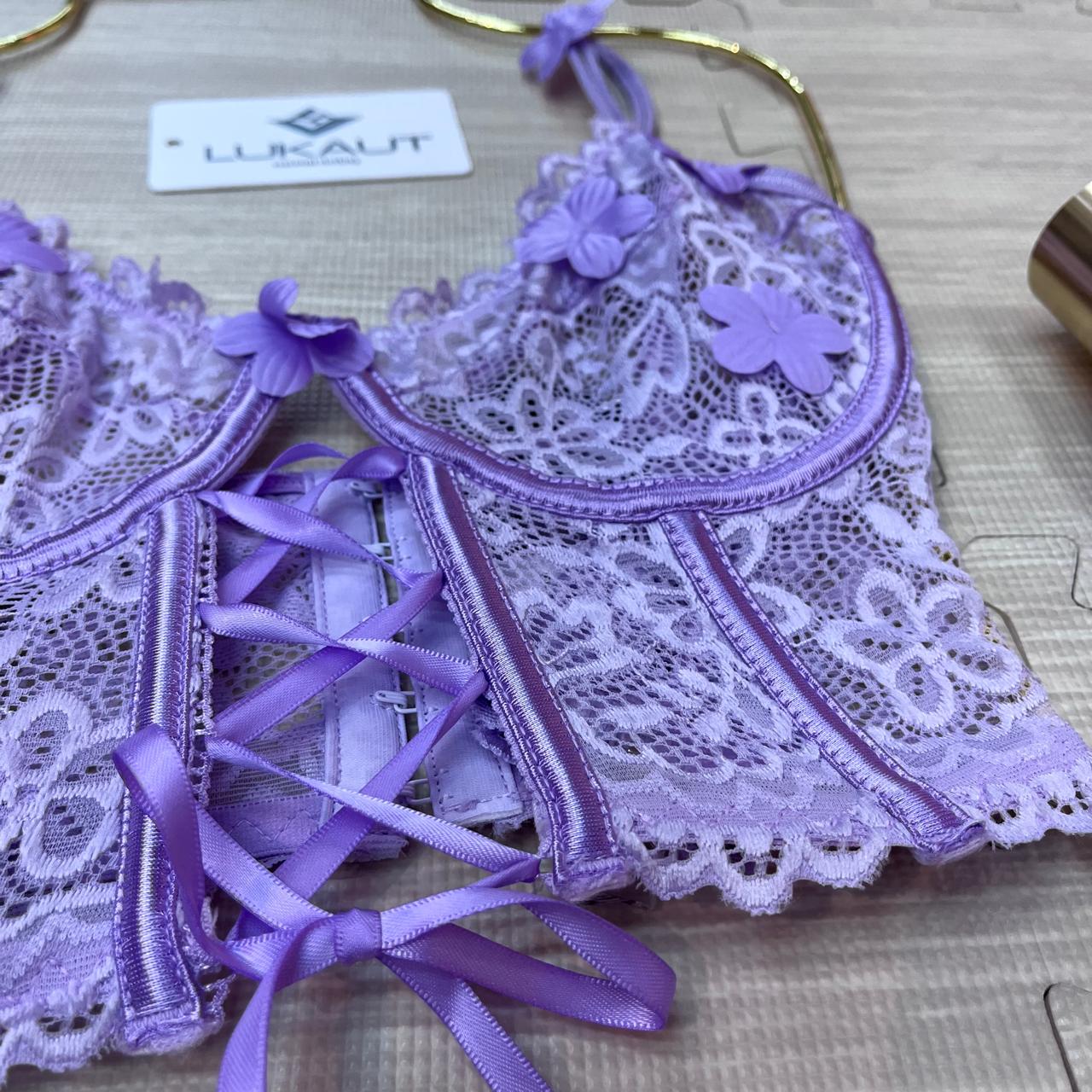 Coordinado Lencero Bustier Encaje