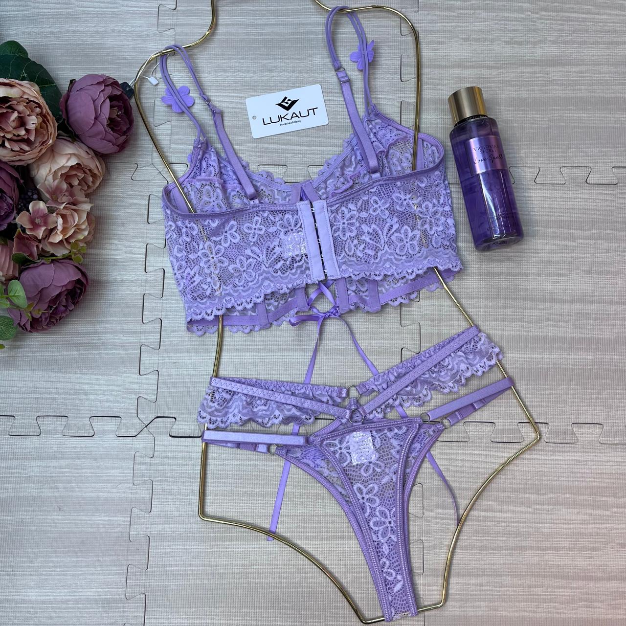 Coordinado Lencero Bustier Encaje