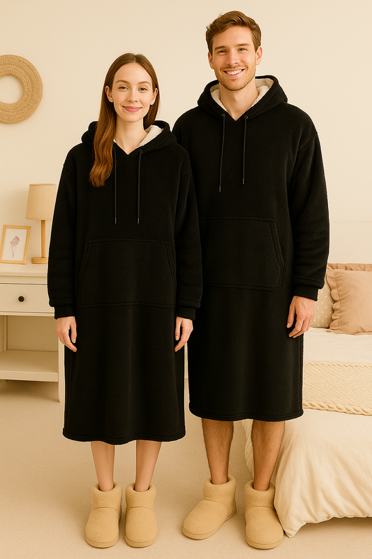 maxisudadera extra larga cobija hoodie lukaut