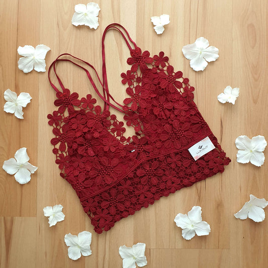 Bralette Crochet Flores