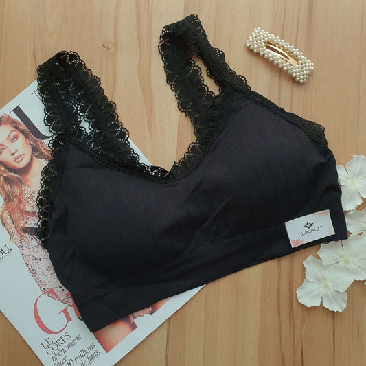 Bralette Lycra Con Encaje