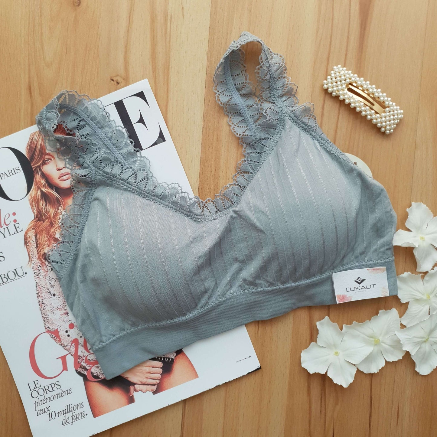 Bralette Lycra Con Encaje