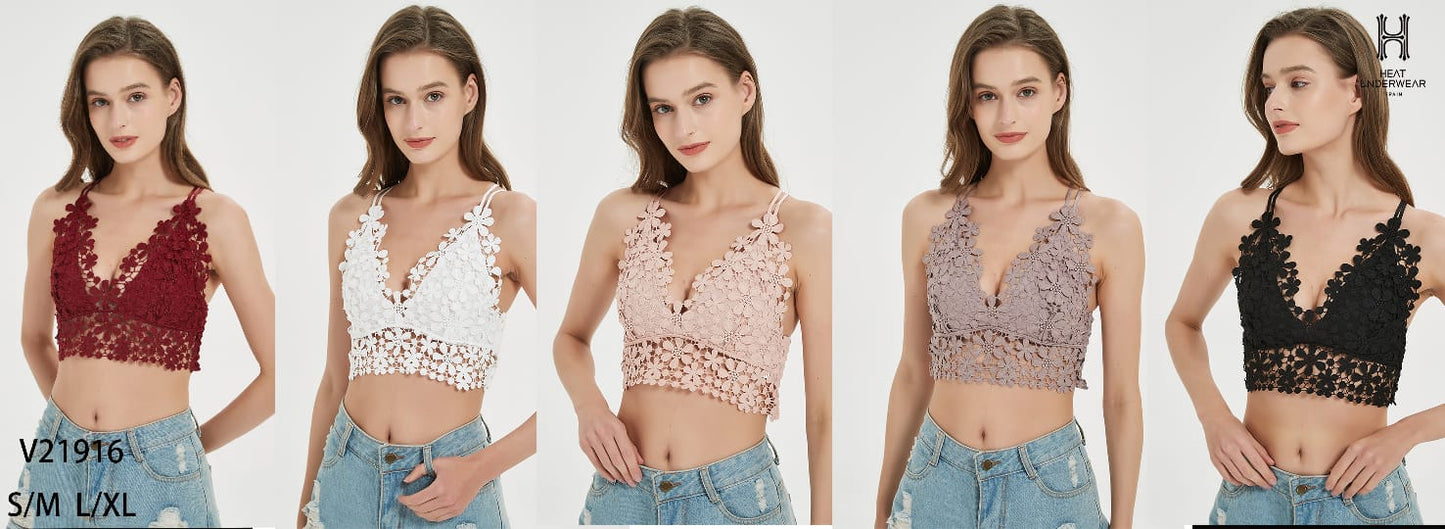 Bralette Crochet Flores