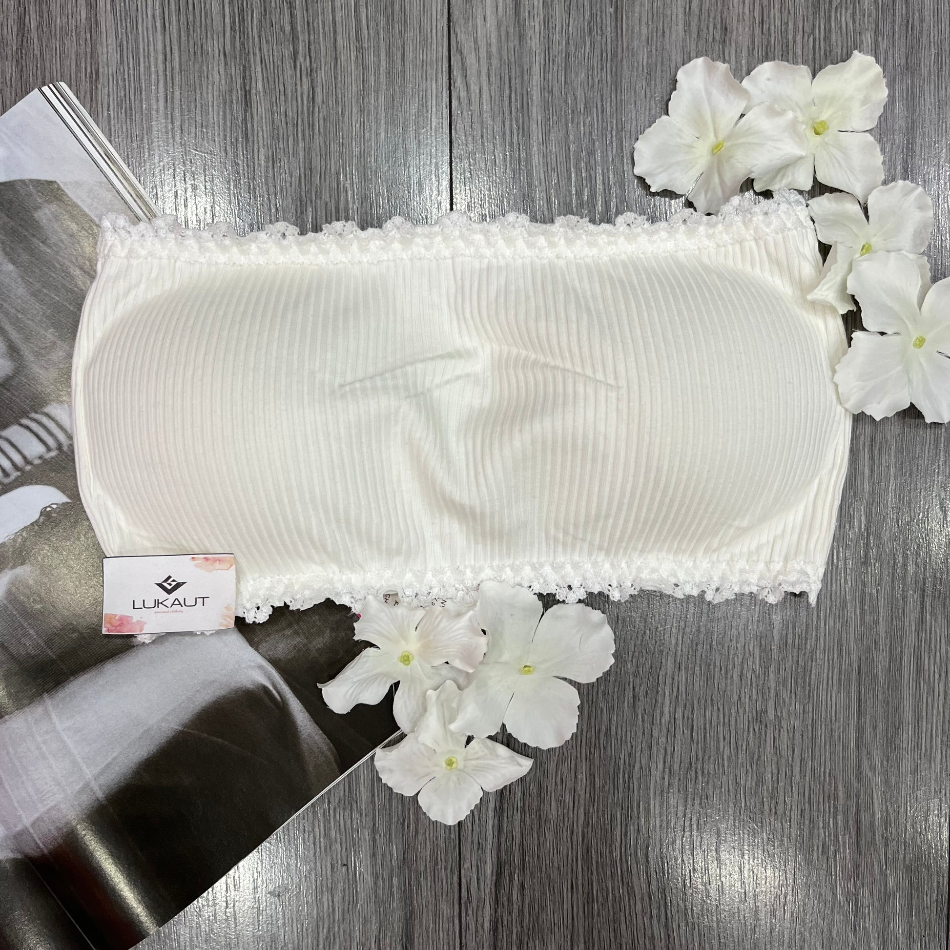 Top Algodón Strapless - Lukaut