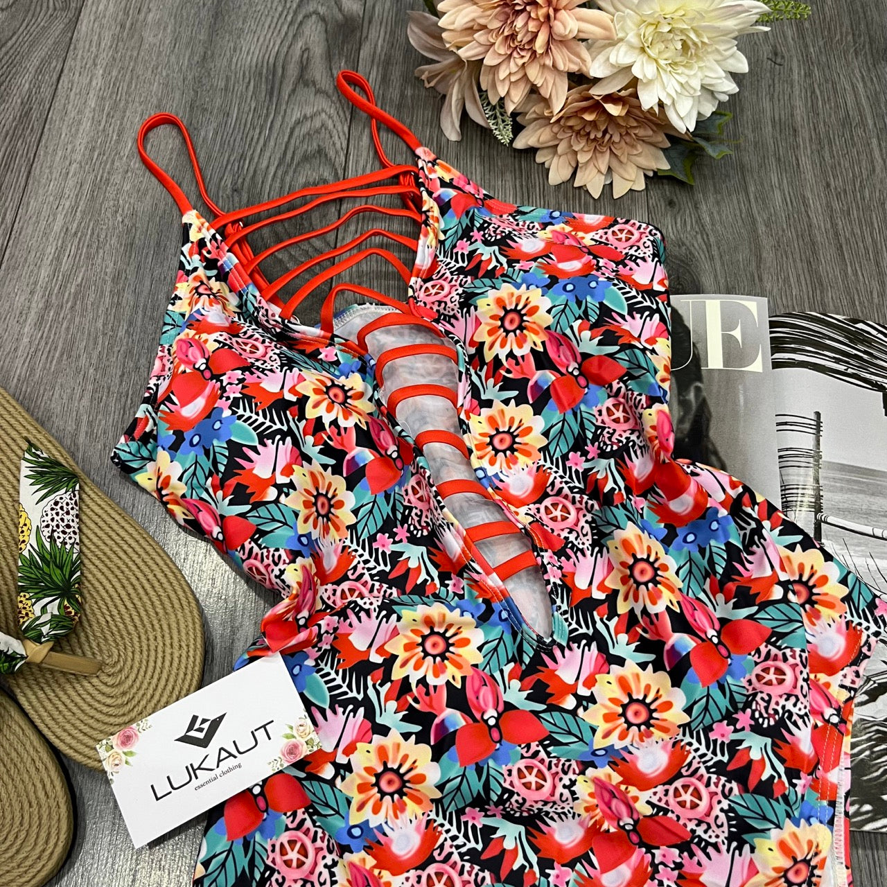 Traje de Baño Flores