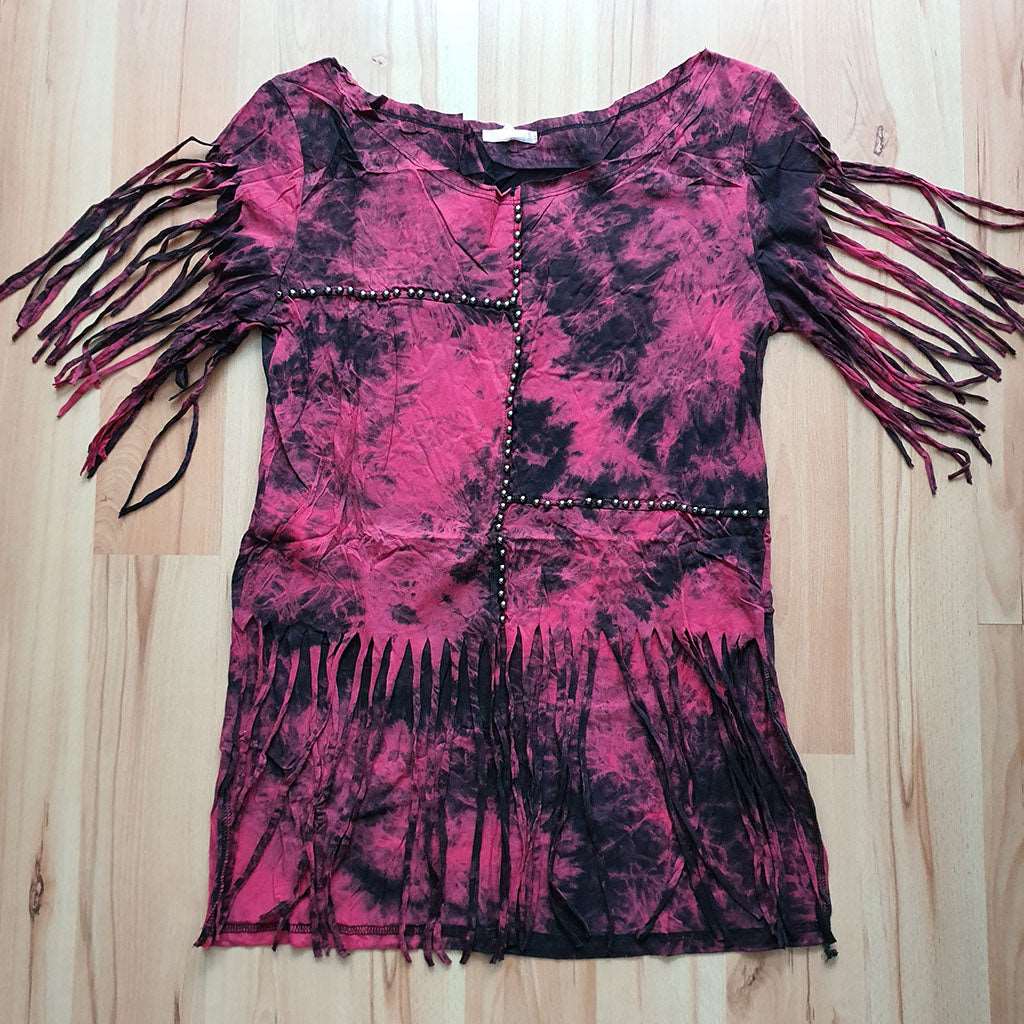 Blusa Tie Dye Con Barbas