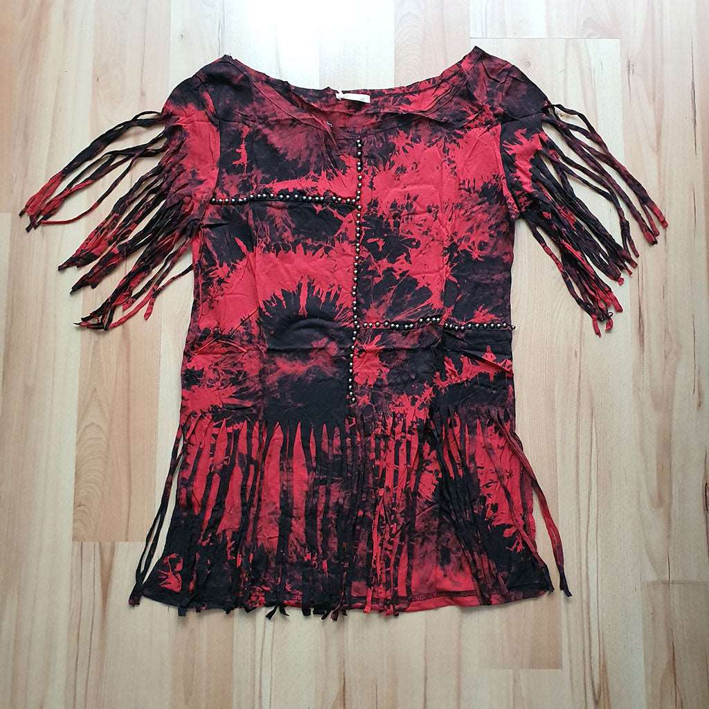 Blusa Tie Dye Con Barbas