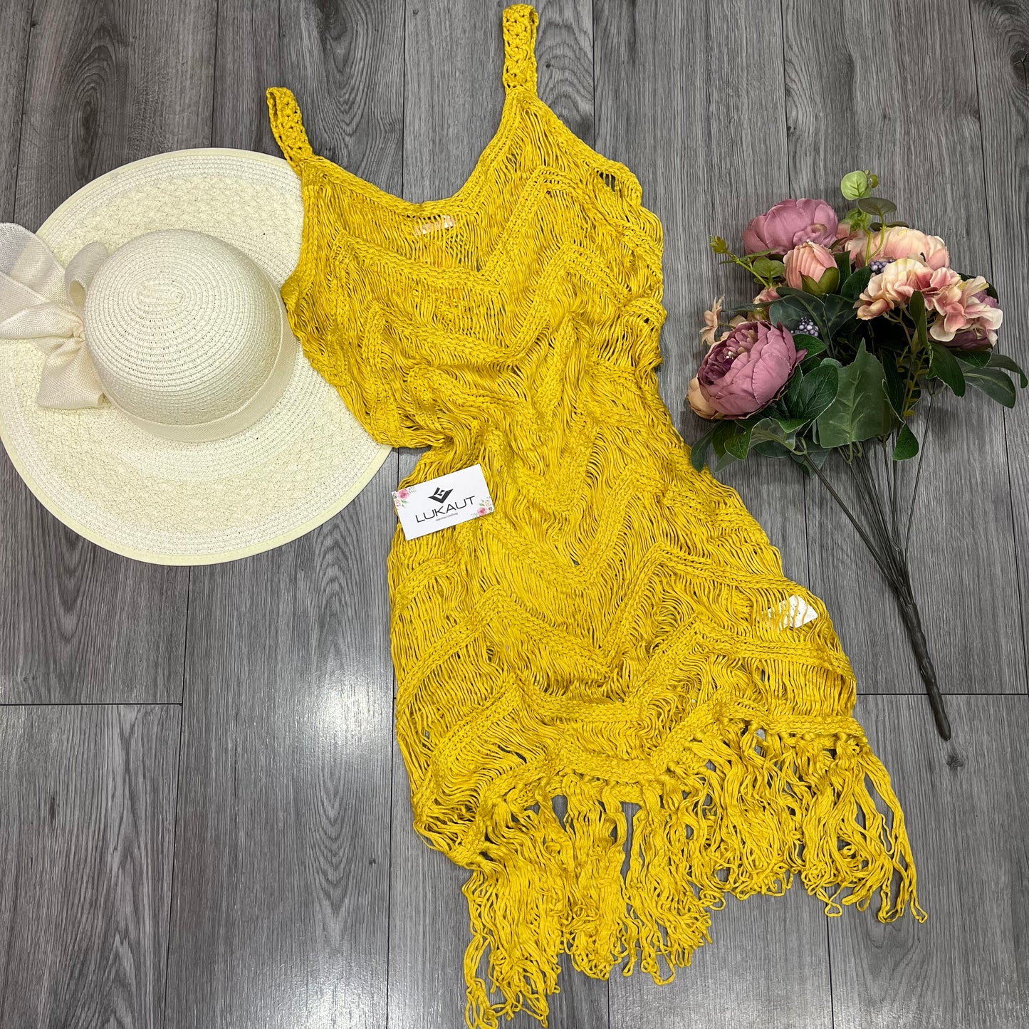 Vestido de Playa Deshilado Cover Up